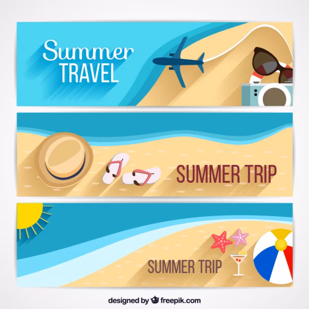 summer holidays banners design 23 2147548687